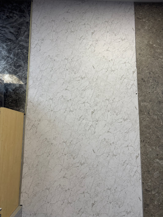 White Granite Matt PVC Tongue & Groove Wet Wall 1000mm