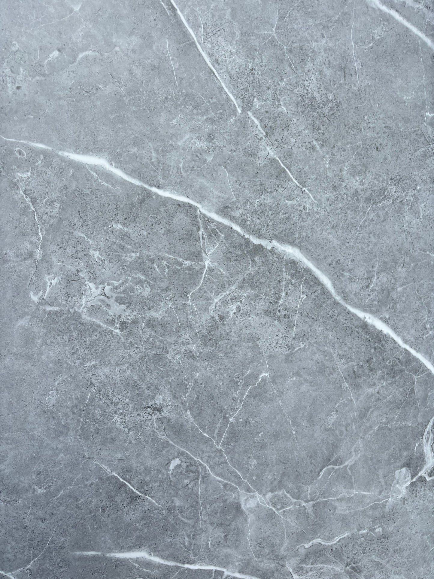 Silver Grey Marble Matt PVC Tongue & Groove Wet Wall 1000mm