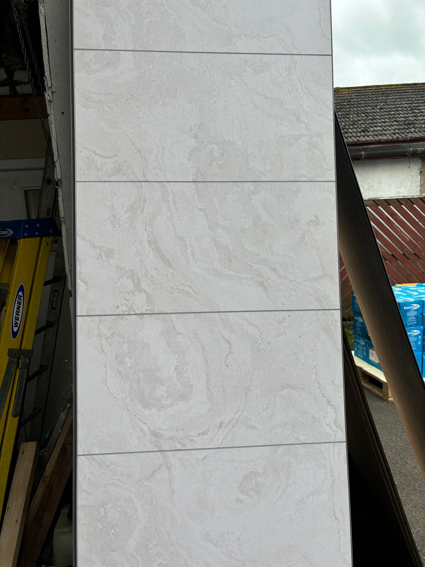 Light Eiger Tile PVC Tongue & Groove Wet Wall 600mm