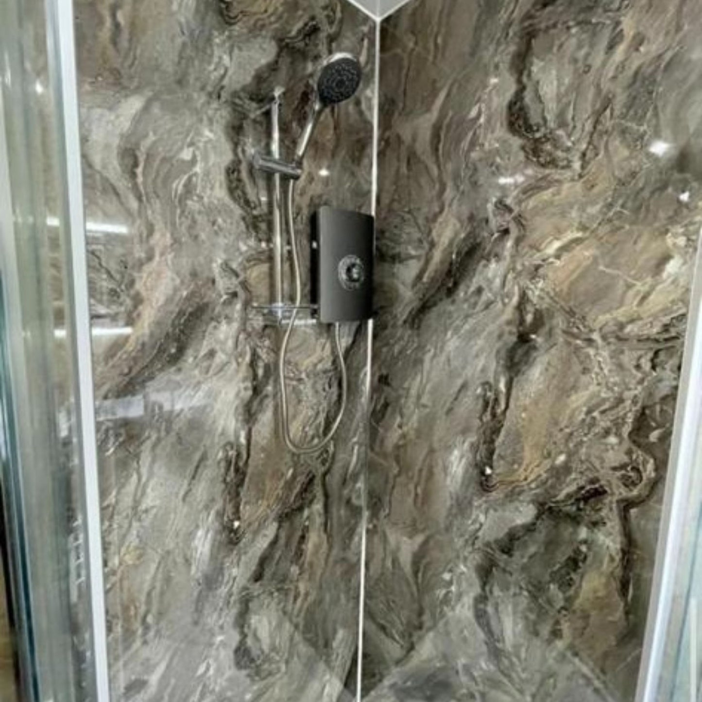 Toffee MDF Shower Wall Panel